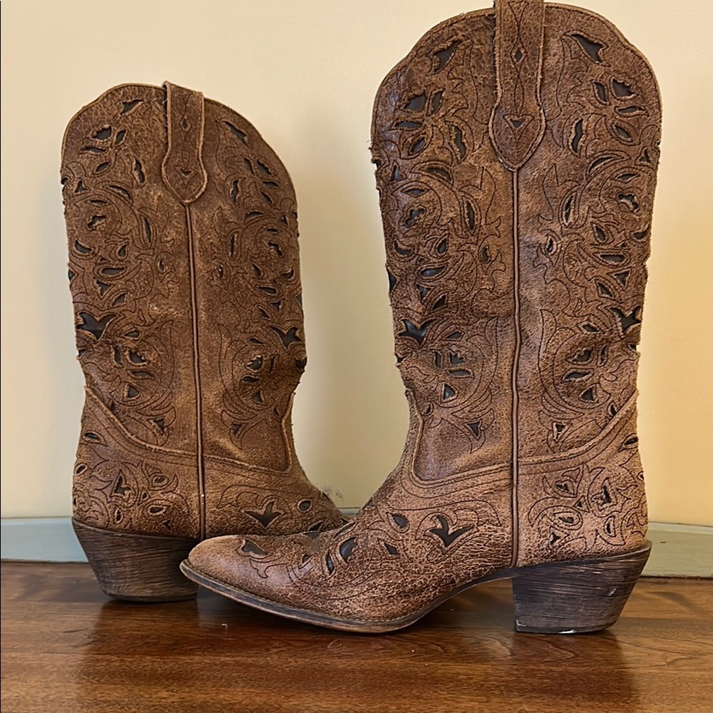 Brown Western Leather Boots